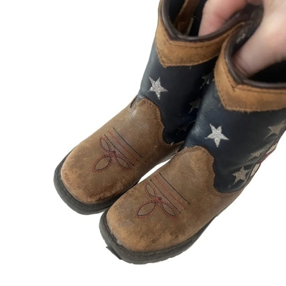 Cody‎ James Toddler’s Stars and Stripes Flag Western Boots